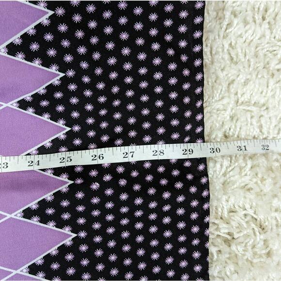 Billabong Spaghetti Strap Geometric Print Dress Black Blue Purple Large - Picture 9 of 15